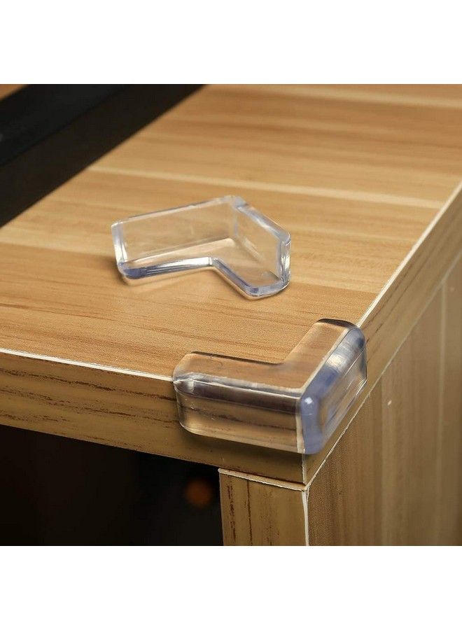 JAPP High Resistant Adhesive Gel Tables Furniture And Sharp Corners Baby Proofing Corner Protectors (Clear)Pack Of 4 - Image 1