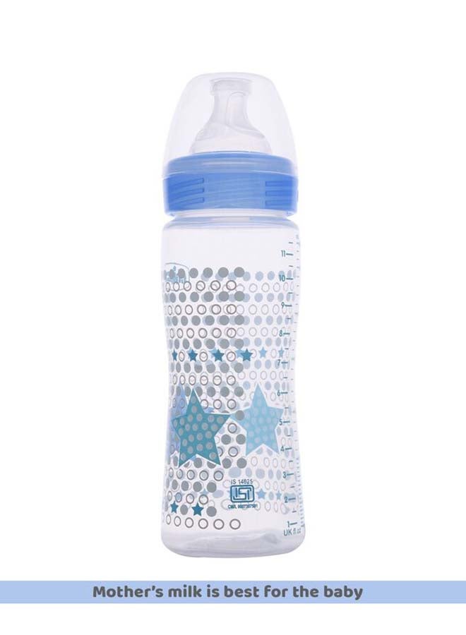 Chicco Well-Being Feeding Bottle (330ml, Fast)  4m+ Fast Flow (Blue) - Image 3