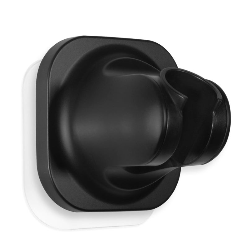 RIVOODS Handheld Shower Head Holder 5 Positions Adjustable Concealed Adhesive Mount with Screw Option Bathroom Wall Mount Shower Hose Holder Matte Black - Image 2