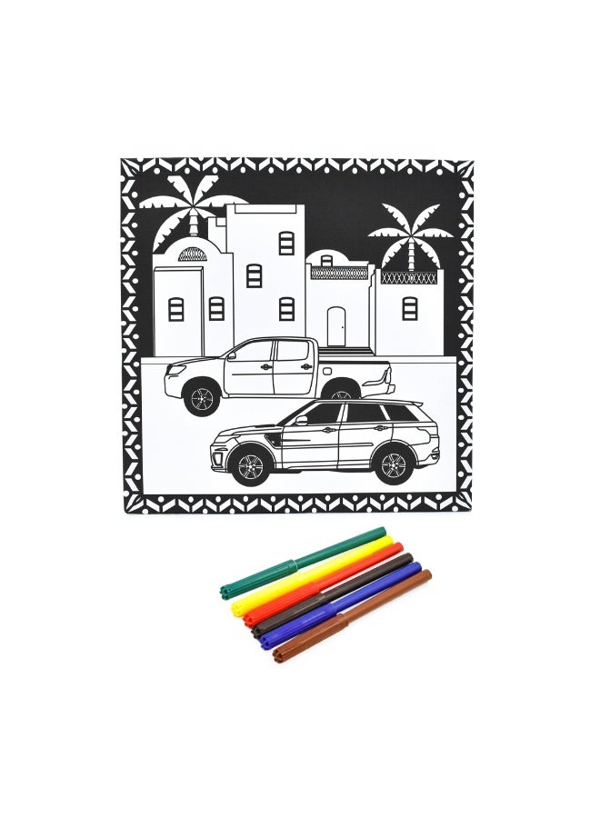 Complex Fallin' Fun Puzzle - Car and House Board - Image 2