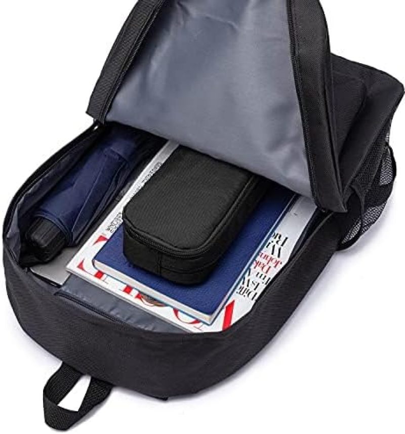 Della Gao - Estuche para lápices de gran capacidad, estuche estético, organizador de papelería de oficina, simple y resistente, multifuncional para hombres, color negro - Image 4