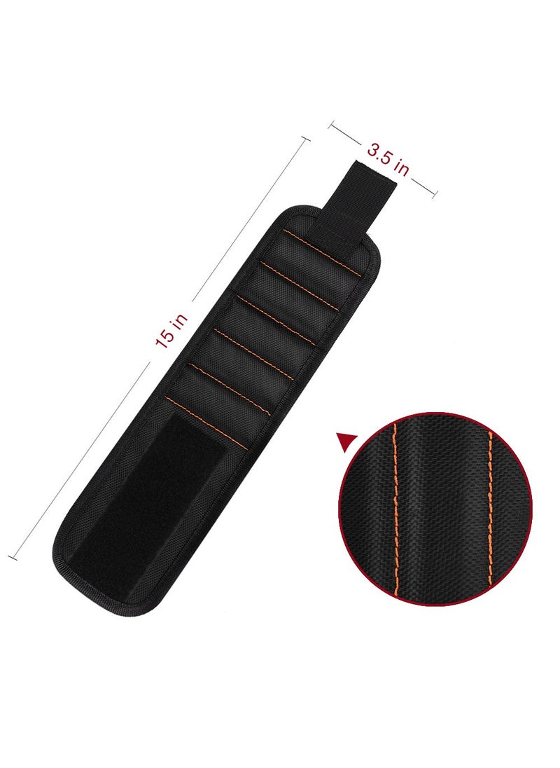 GOOACC GOOACC GRC61 1 Pack Wristband with 15 Strong Magnets Screws Nails Drill Bits Holding Best Unique Tool Gift for DIY Handyman Father Dad Husband Boyfriend Men Women2 Years Warranty  - Image 4