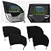 Turcee 4PCS Car Window Shades with ZipperBreathable Car Window Cover Baby Window Shades for CarCamping Essentials Side Window Sun Shade for Privacy Protection Fits Most Cars - Image 2