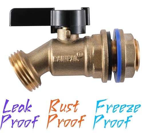 RAINPAL RBS005 Brass Water Container/Rain Barrel Quarter Turn Spigot(LF Compliant, For OPEN TOP BARRELS) - Image 2