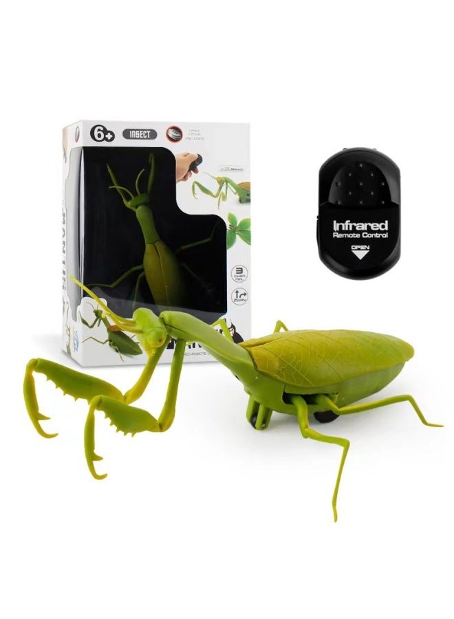 TikTok Explosions Strange Simulation Remote Control Animal Infrared Trick Remote Control Snake Remote Control Caterpillar Toy-Color:Remote Control Mantis 6661 - Image 1