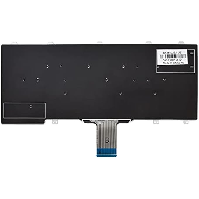 REPLACEMENT KEYBOARD COMPATIBLE WITH DELL LATITUDE 3150 3160 3350 5250 P25S 7250 E5250 E5270 E7250 WITHOUT FRAME BLACK US LAYOUT - Image 3