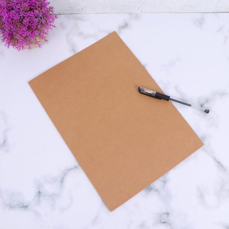 Ready varied options Veemoon 5 Pcs Kraft Paper Single Pocket File Folder A4 Document Organizer Paper Storage Supply for Office and School Filing Home & professional compatible - Image 4