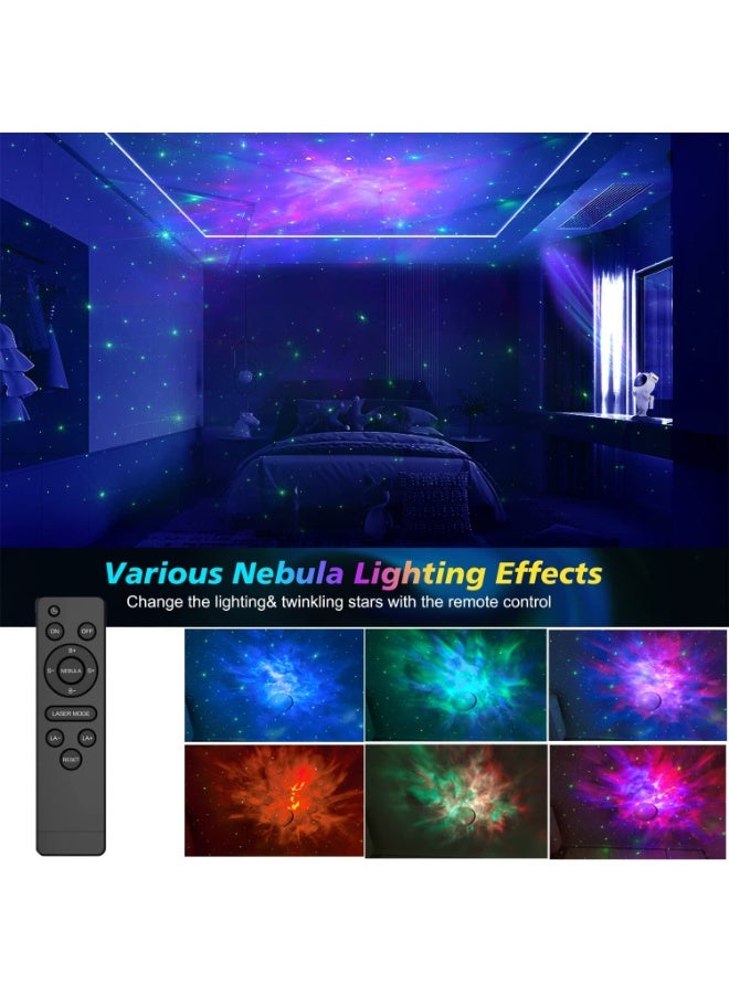 جهاز عرض النجوم والمجرات بتصميم رائد الفضاء - إضاءة ليلية LED مع جهاز تحكم ومؤقت لتزيين الغرف - Image 2