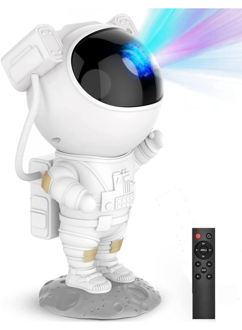 جهاز عرض النجوم والمجرات بتصميم رائد الفضاء - إضاءة ليلية LED مع جهاز تحكم ومؤقت لتزيين الغرف - Image 1