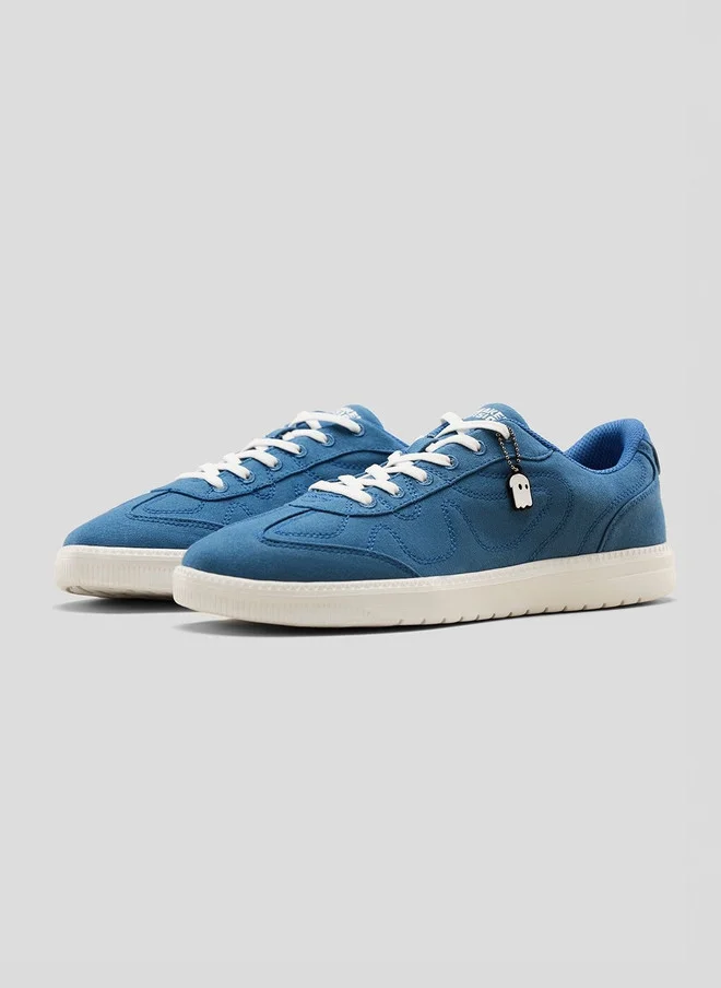 The Souled Store  The Souled Store Men's Blue Sneakers with Lace-Ups  | Best Price UAE