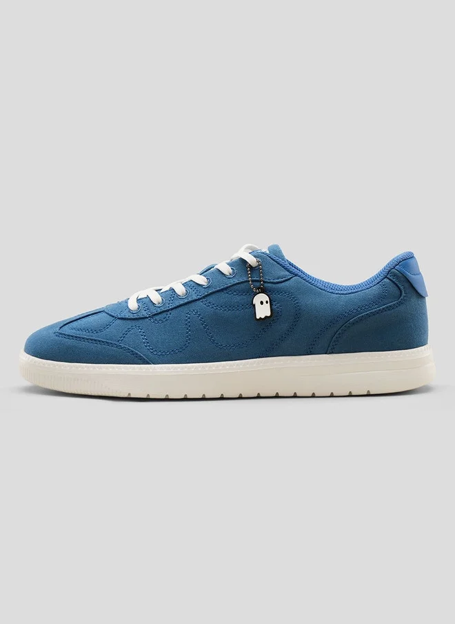 The Souled Store Men's Blue Sneakers with Lace-Ups