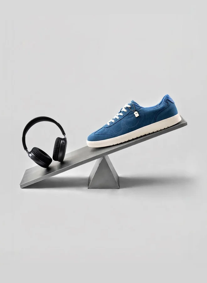 The Souled Store  The Souled Store Men's Blue Sneakers with Lace-Ups  | Best Price UAE