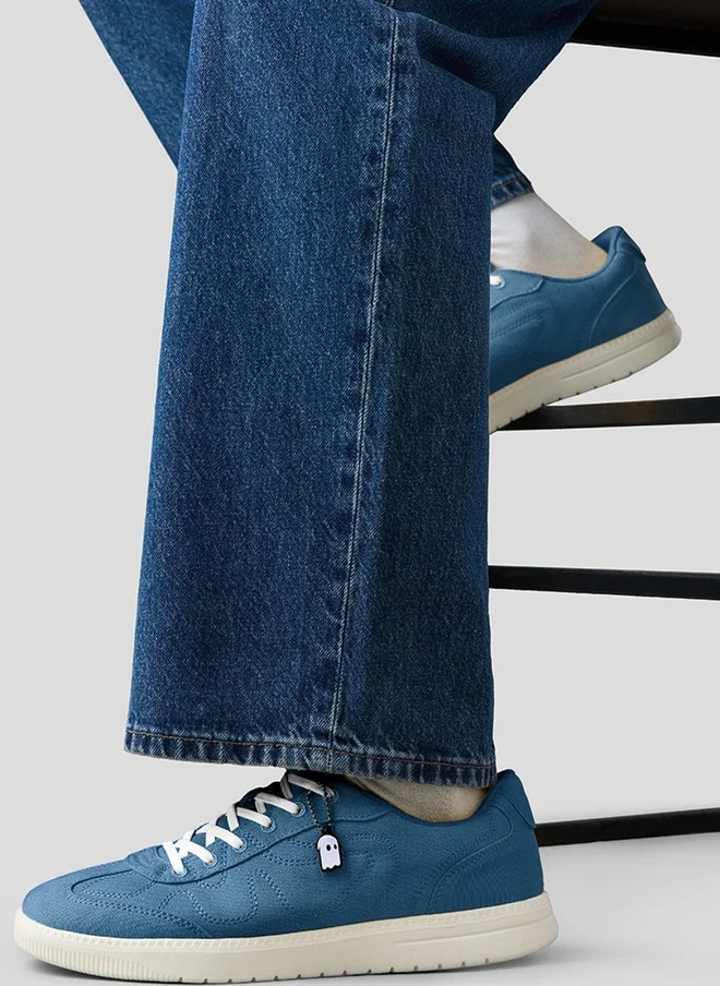 The Souled Store  The Souled Store Men's Blue Sneakers with Lace-Ups  | Best Price UAE