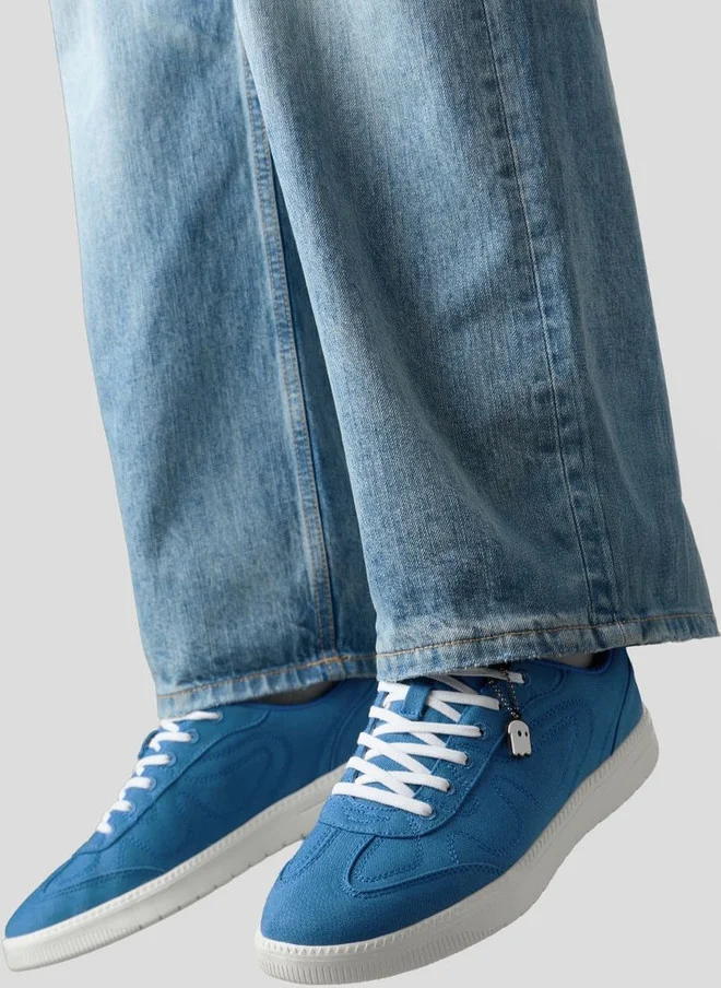 The Souled Store  The Souled Store Men's Blue Sneakers with Lace-Ups  | Best Price UAE