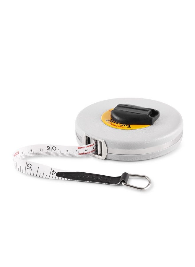 FREEMANS FREEMANS FT15 Fiberglass Top Line Measuring Tape - 15m/50ft || Case Reinforced with Stainless Steel Band || Durable Winding Mechanism Handle and Stainless Steel Mouth with End Hook  - Image 3