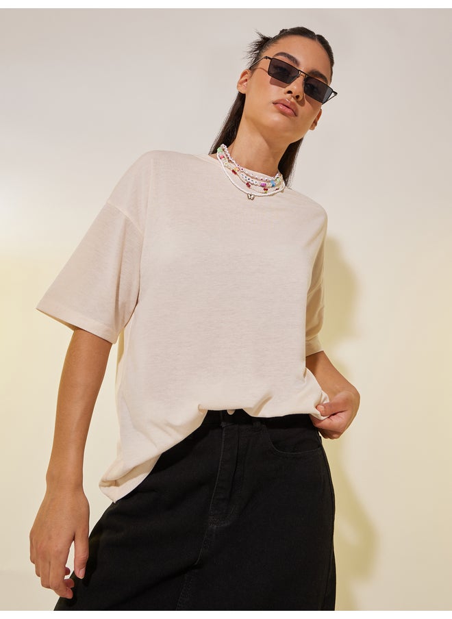Take Two Take Two Graphic Print Round Neck T-Shirt  - Image 2