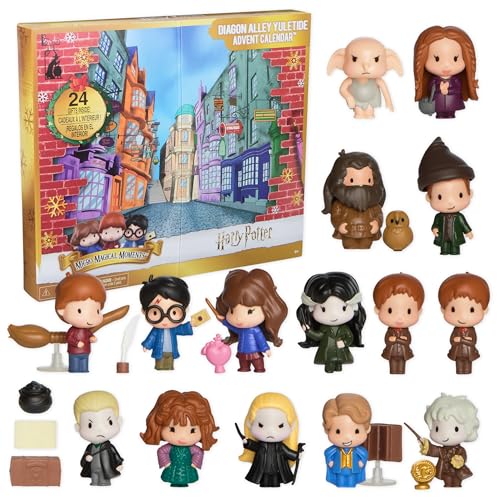 Wizarding World Harry Potter Micro Magical Moments Diagon Alley Yuletide Advent Calendar 2025 24 Surprise Toys Countdown Calendar for Ages 6 and up - Image 1