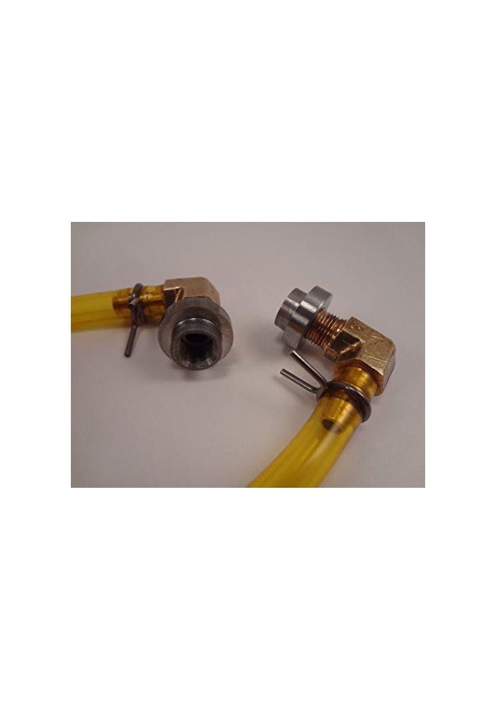 Billet Proof Designs Motorcycle Fuel Gauge with Yellow Tygon Hose - Image 4