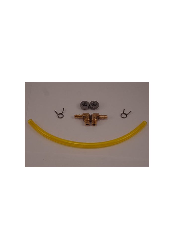 Billet Proof Designs Motorcycle Fuel Gauge with Yellow Tygon Hose - Image 5