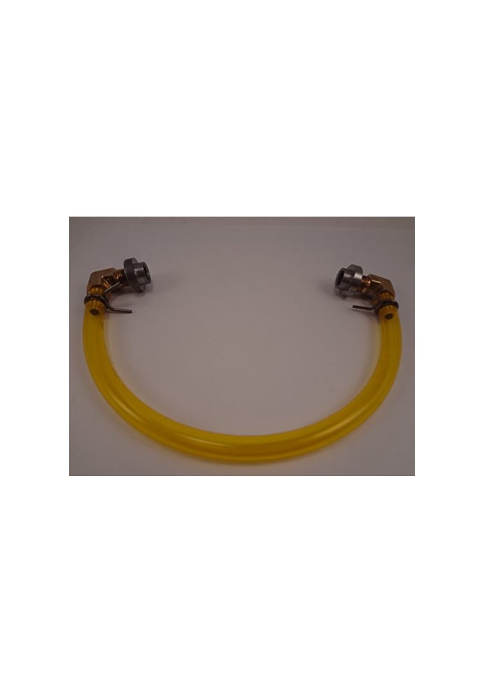 Billet Proof Designs Motorcycle Fuel Gauge with Yellow Tygon Hose - Image 2