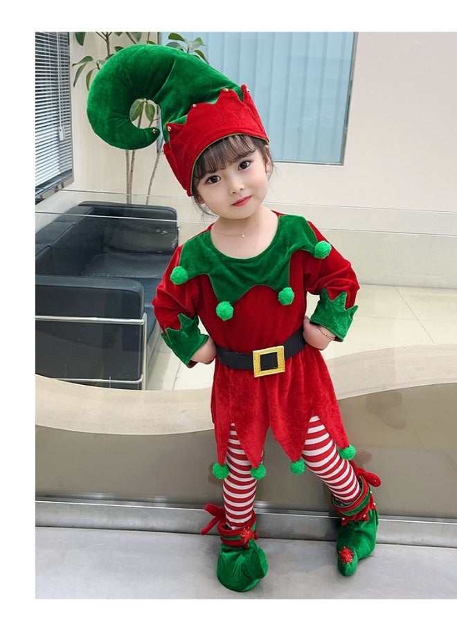 فستان أميرة الجنية الخضراء للبنات لعيد الميلاد - Image 1
