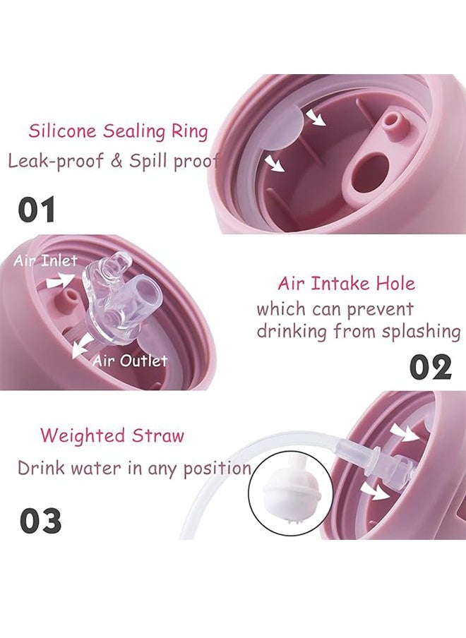 Baby Straw Cup with Handles, Leak-Proof Soft Spout Cup, Baby Training Cup with Click Lock Soft Spout Learner Cup, 250ml BPA Free Anti-Drop Material