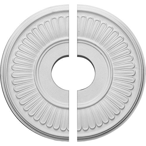 Ekena Millwork CM15BE2 15 3/4"OD x 3 7/8"ID x 3/4"P Berkshire Ceiling Medallion, Fits Canopies up to 7", 2 Piece - Image 4