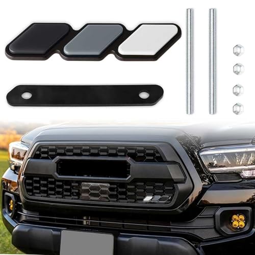 zougon TriColor Grille Badge Emblem Decoration Fit for Tacoma 4Runner Tundra Sequoia Rav4 Highlander Accessories Car Truck Label - Image 1
