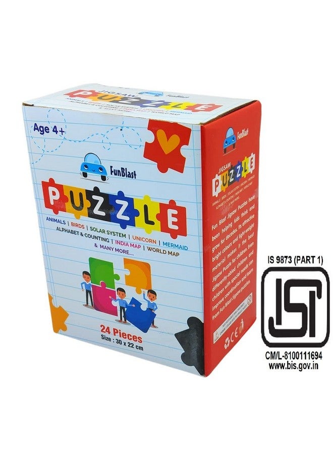 FunBlast India Map Jigsaw Puzzle - Puzzle for Kids, Jigsaw Puzzle for Kids, Educational and Learning Toy for Boys and Girls, Floor Puzzle for Kids of Age 3-5 Years - 24 Pcs (Multicolor) - Image 5