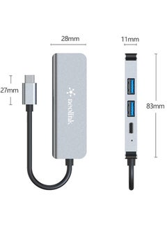 نيو لينك NEOLINK USB C Hub with 100W PD Charging, Type C to HDMI 4K30Hz Adapter, 2 USB A Data Ports, 1 USB C Port, Multiport Adapter Hub for MacBook Pro/Air, iPad/Air, iPhone 15 & 16 /Pro Max, HP, Dell , Mac HDMI Adapter, iMac, XPS, Chromebook, iPad Pro, Galaxy S21/S20/S10/S9/S8, Switch Dock and more  - Image 3