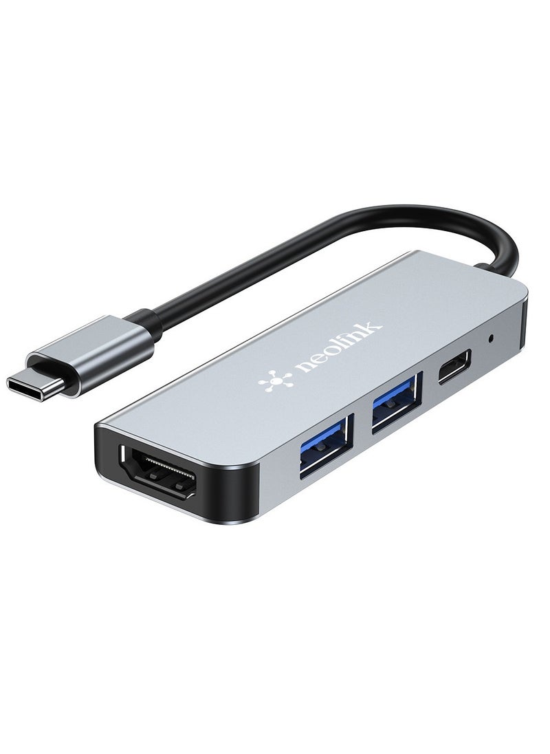 neolink NEOLINK USB C Hub with 100W PD Charging, Type C to HDMI 4K30Hz Adapter, 2 USB A Data Ports, 1 USB C Port, Multiport Adapter Hub for MacBook Pro/Air, iPad/Air, iPhone 15 & 16 /Pro Max, HP, Dell , Mac HDMI Adapter, iMac, XPS, Chromebook, iPad Pro, Galaxy S21/S20/S10/S9/S8, Switch Dock and more  - Image 4
