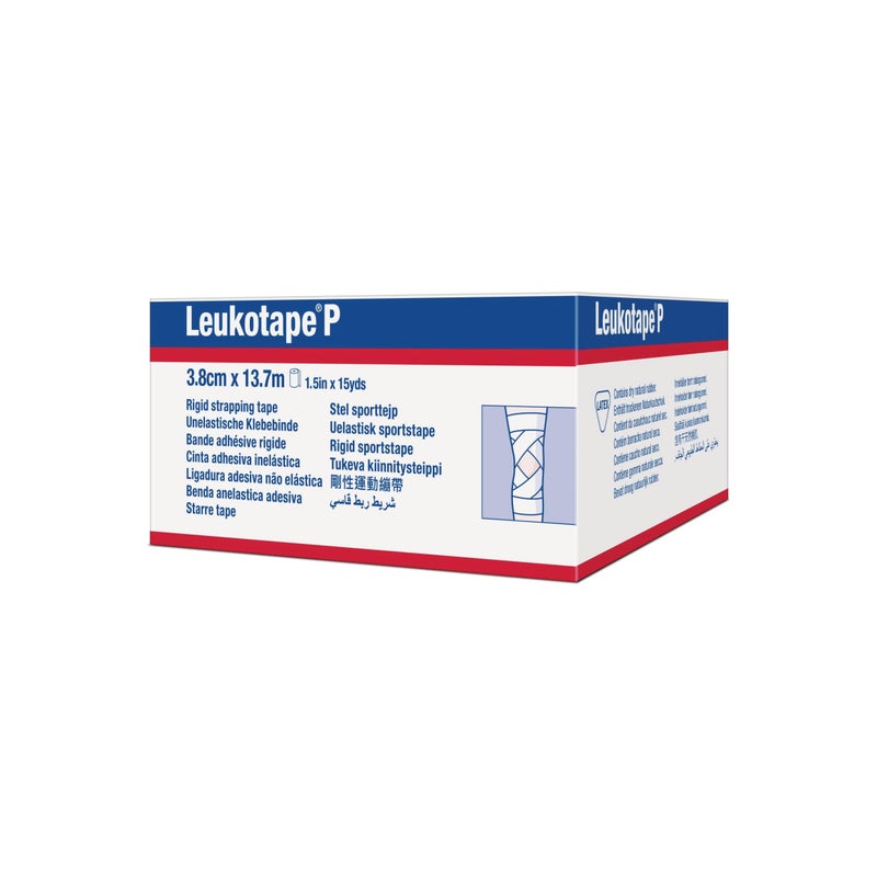Leukotape شريط ليوكوتيب P اللاصق - لإصابات الرياضة، والتمزقات، والتواءات - 1.5 بوصة × 15 ياردة، بني، (لفة واحدة) - Image 2