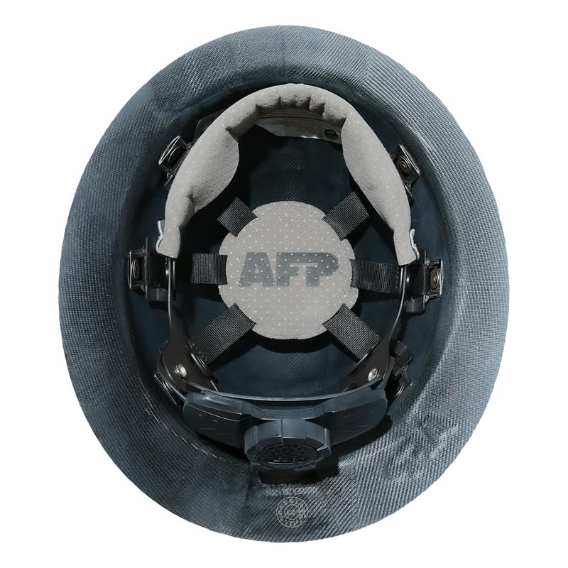 AFP Fiber Full Brim Hard Hat | 6 Point Ratchet Suspension | OSHA & ANSI Rated | Hard Hats for Men | Premium Construction Helmets for Safety - Image 2
