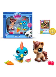 Littlest Pet Shop Lps Minis Pony and Bird 2-Piece Figure Set  - Image 1