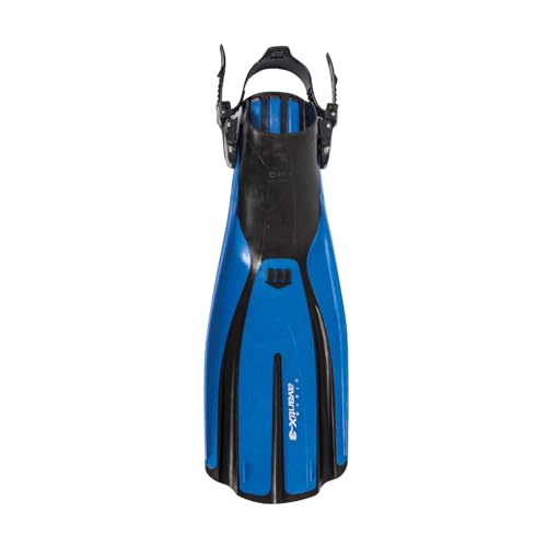 Mares Unisex Plana Avanti X3 Open Heel Swim Fins Durable WearResistant Flexible Flippers for Swimming Scuba Diving Freediving Snorkeling Blue Regular - Image 1