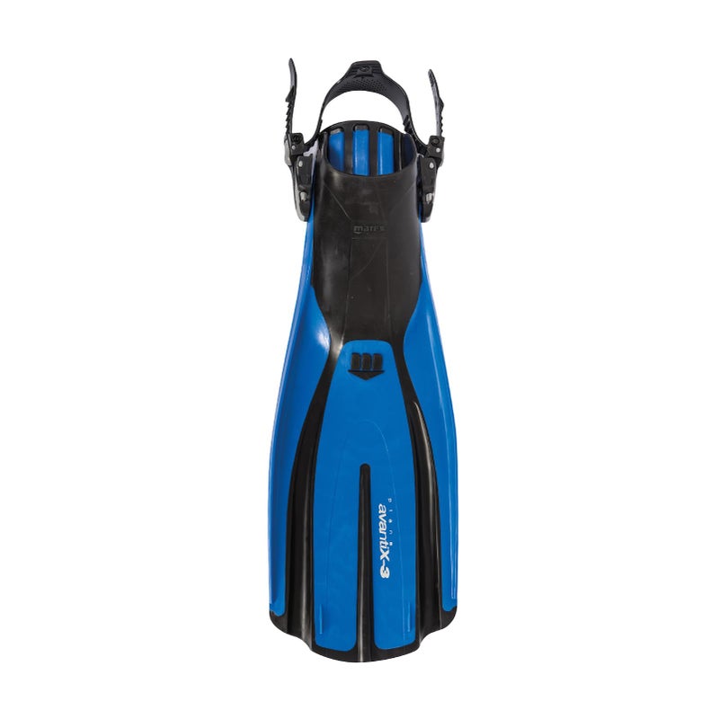 Mares Unisex Plana Avanti X3 Open Heel Swim Fins Durable WearResistant Flexible Flippers for Swimming Scuba Diving Freediving Snorkeling Blue Regular - Image 2