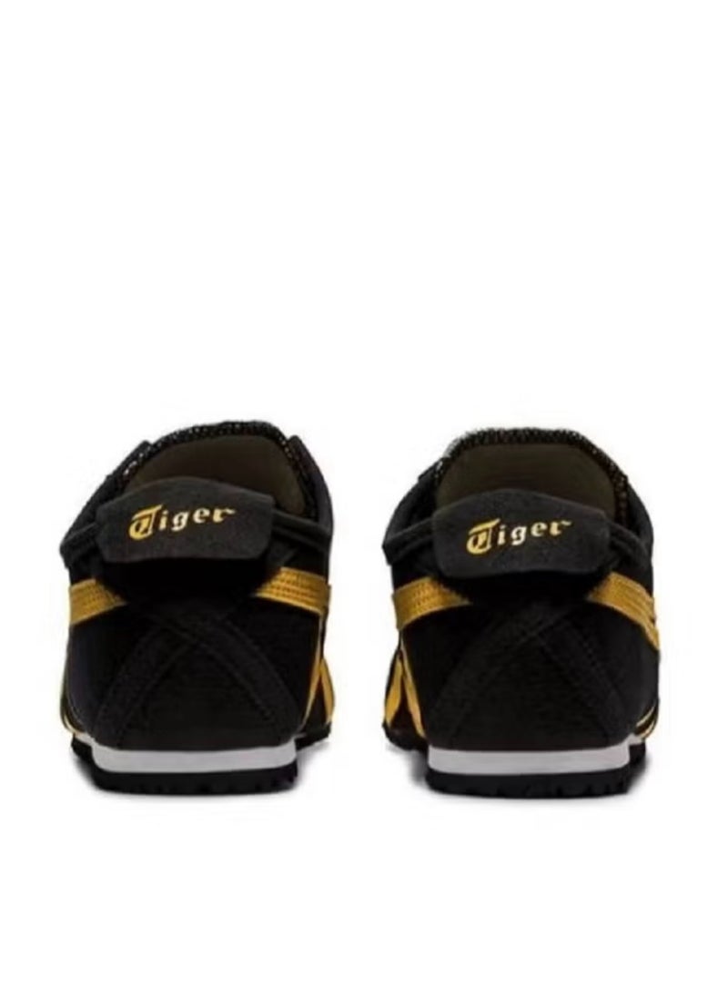 Onitsuka Tiger MEXICO 66 Slip-On Canvas Casual Shoes Black/Yellow  - Image 4
