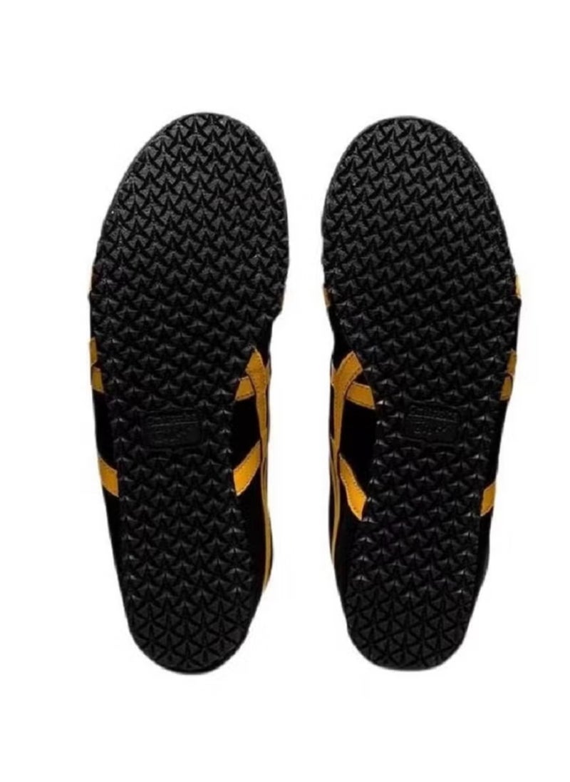 Onitsuka Tiger MEXICO 66 Slip-On Canvas Casual Shoes Black/Yellow  - Image 5