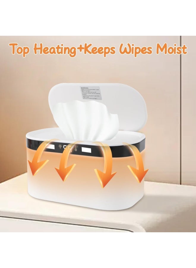 0TO1 TECH Baby Wipe Warmer,Baby Wet Wipe Warmer with 5 Modes of Temperature,USB Large Capacity Wipes Dispenser with Night Light,Heating Control Dual Heat,Diaper Wipe Warmer for Baby Comfort,Quiet Even Heating - Image 3