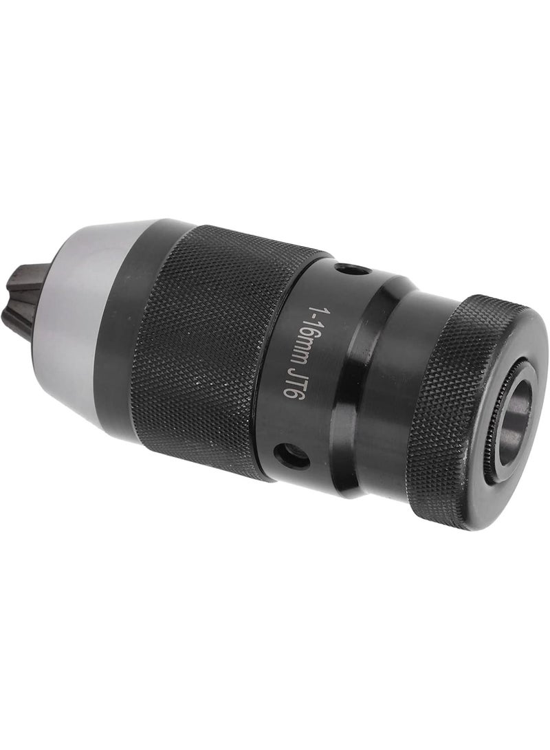 GGOOT 1‑16JT6 Drill Chuck  40CR Self-Tightening Self-Locking Drill Chuck 1-16JT6 116mm Hardware Tool for Clamping - Image 1