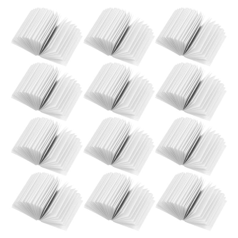 Garneck 100pcs 112 Miniature Dollhouse Books Tiny Blank Books Model for Dollhouse Bookshelf Decoration Crafts and Christmas Pretend Play Supplies - Image 1