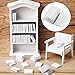 Garneck 100pcs 112 Miniature Dollhouse Books Tiny Blank Books Model for Dollhouse Bookshelf Decoration Crafts and Christmas Pretend Play Supplies - Image 3