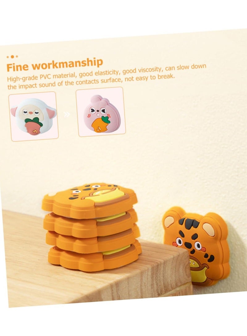 Anti-Collision Rubber Pad Door Wall Protector Furniture Bumpers Silicone Table Protector Door Knob Wall Shield Door Stopper Wall Shield Cabinet Door Knobs Door Knob Stopper(Set of 12)  - Image 4