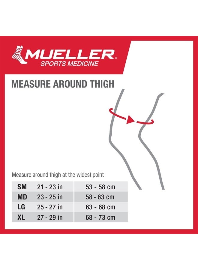 Mueller Neoprene Thigh Sleeve, Black, Small - Image 2