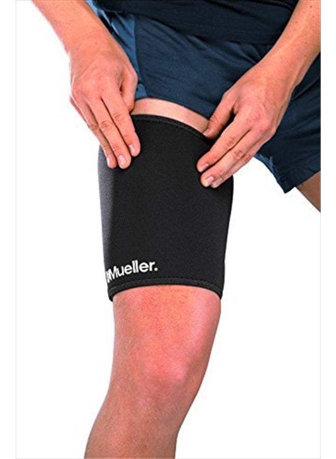 Mueller Neoprene Thigh Sleeve, Black, Small - Image 3