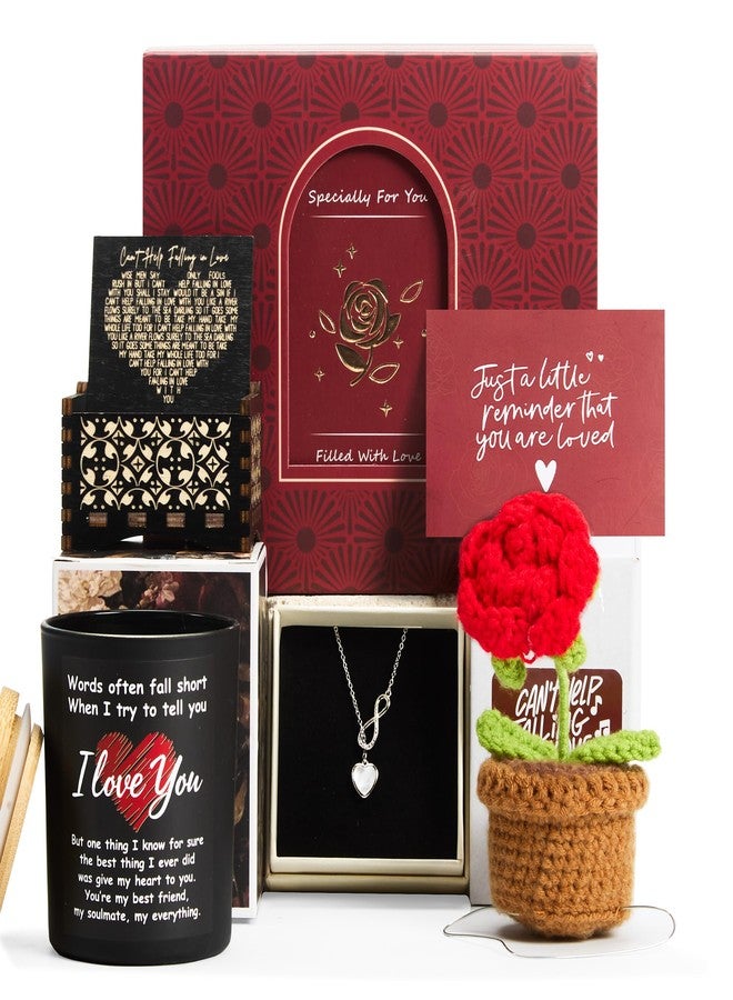 LUICONMO Valentines Day Gifts for Her, Romantic Gifts for Girlfriend, Wife, Valentine's Gift Bulk for Her, Valentine Gift Baskets for Women, Unique Present for Wedding Engagement Anniversary Bulk Set - Image 1