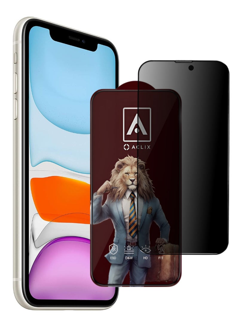 ACLIX Antistatic ESD Dustproof Premium Quality High Definition Tempered Glass Screen Protector Designed For  iPhone 11  - Image 1
