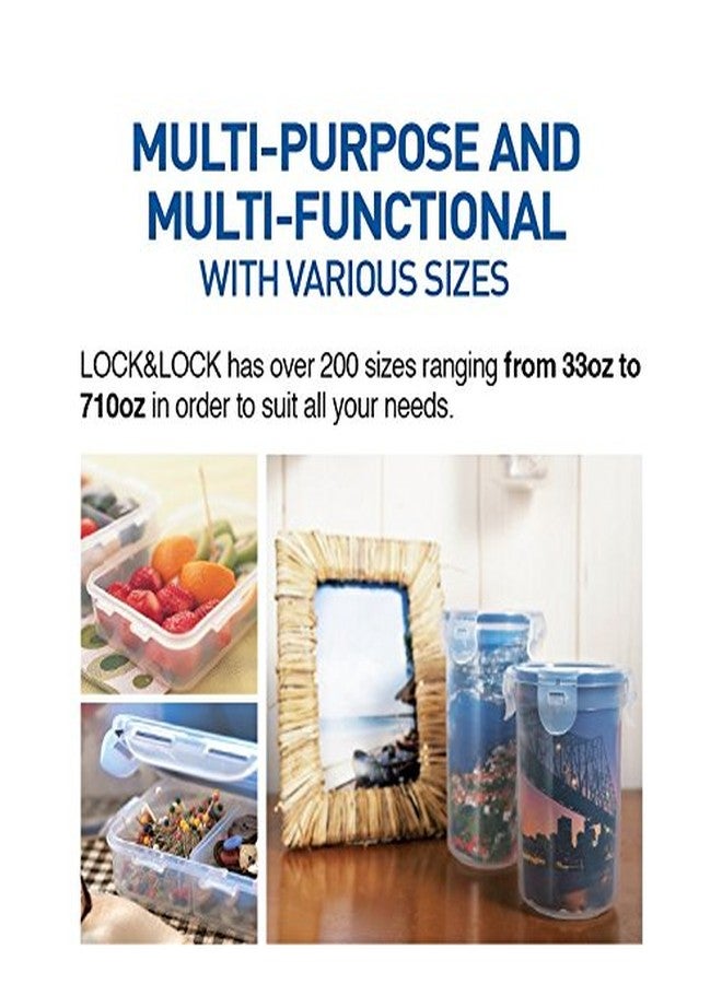 لوك اند لوك (عبوة من 4 قطع) حاوية تخزين طعام مستطيلة محكمة الإغلاق من لوك آند لوك، سعة 6 أونصات / 0.76 كوب - Image 4