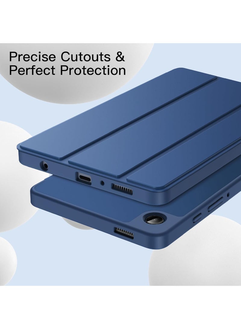 حافظة لجهاز سامسونج جالاكسي تاب A9 مقاس 8.7 بوصة 2023 تابلت واقي ناعم ثلاثي الطي من مادة TPU - Image 4