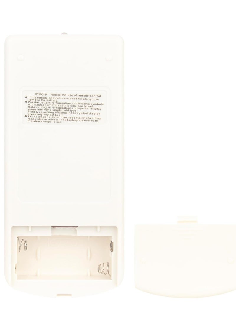 ELTRAZONE Replacement Air Conditioner Remote Control GYKQ-34 Compatible with Solius/Black & Decker/TCL Air Conditioner TM-PAC-08E3 BPACT10WT BPACT12WT with battery - Image 4